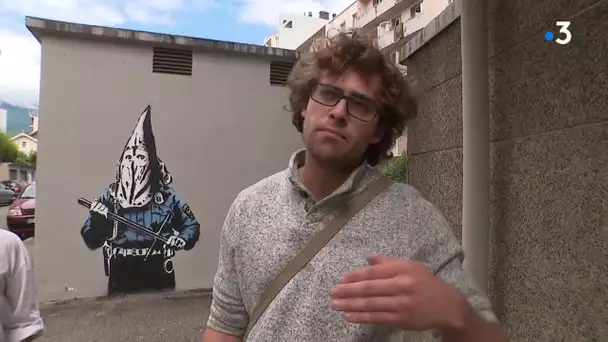 Grenoble : une nouvelle fresque faisant écho à la mort de George Floyd interroge