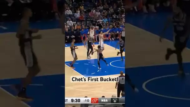 Chet Holmgren's FIRST Bucket in the NBA! 👀 | #Shorts