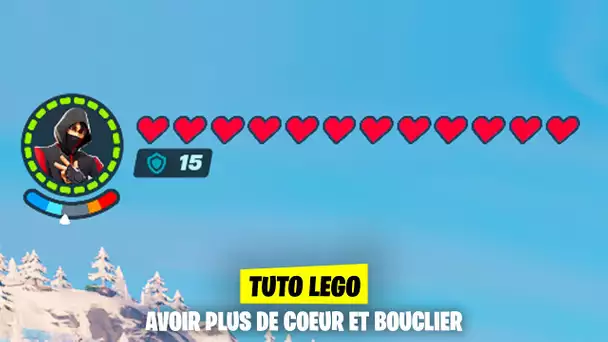 COMMENT AVOIR PLUS DE COEUR ET PLUS DE BOUCLIER ! (FORTNITE MODE LEGO)