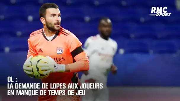 OL : La demande de Lopes aux joueurs en manque de temps de jeu