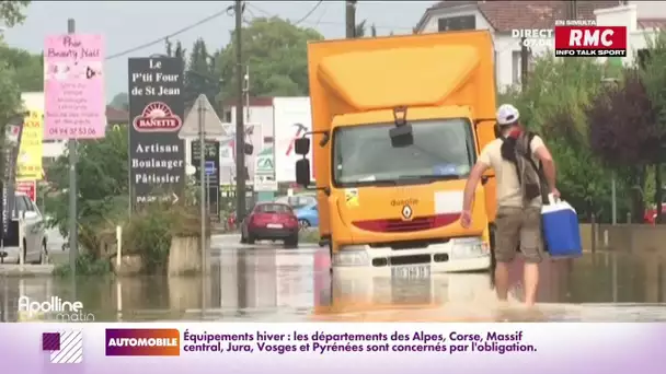 Inondations dans le Var: la région de Brignoles se réveille les pieds dans l'eau