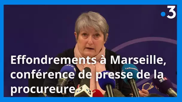 Effondrement d'un immeuble à Marseille : conférence de presse de la procureure Dominique Laurens