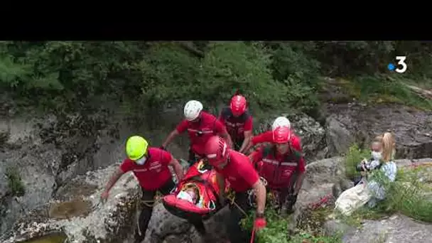 Ain. Les dangers du canyoning (cascade de Cerveyrieu)