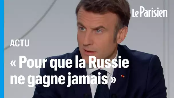 Ukraine : « Si la Russie venait à gagner, la vie des Français changerait », avertit Macron
