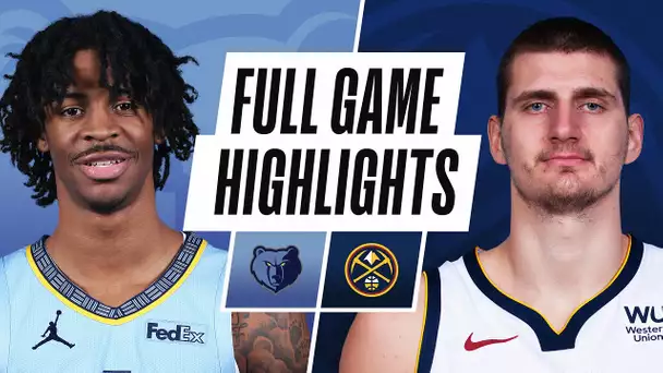 GRIZZLIES at NUGGETS | FULL GAME HIGHLIGHTS | April 26, 2021
