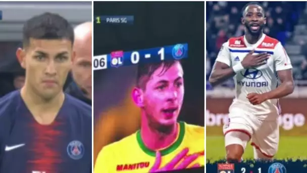 OL 2-1 PSG: 1ier défaite pour Paris, hommage à Sala, tifos, but di maria fekir dembele,paredes 1iere