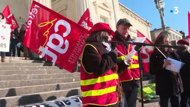 Grève du 5 décembre : manifestation à Saintes (17)