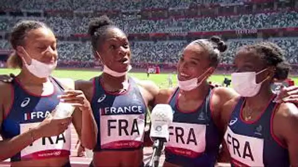 Tokyo 2021 : la joie d'Orlann Ombissa-Dzangue après la qualification en finale du relais 4x100m