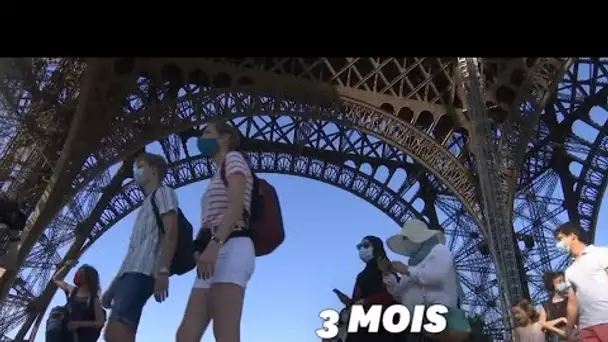 La Tour Eiffel accueille ses premiers visiteurs après trois mois de fermeture