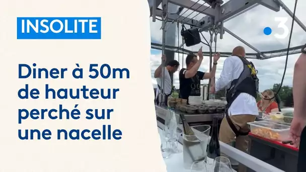 Insolite : un dîner à 50 mètres de haut