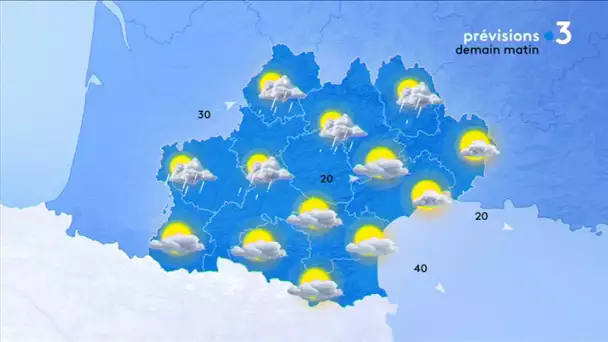 La météo de ce mercredi : deux perturbations pluvieuses défilent sur l'Occitanie