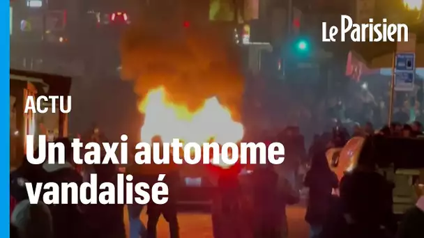 Un taxi autonome incendié en pleine rue à San Francisco