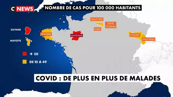 Covid : de plus en plus de malades