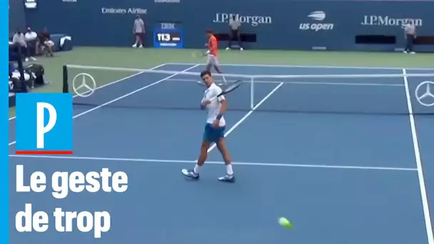 Djokovic : le geste d'humeur qui disqualifie le Serbe de l'US Open