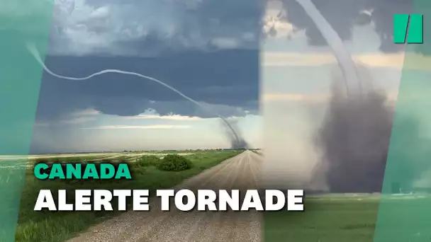 Les images impressionnantes de cette immense tornade qui s'est formée au Canada