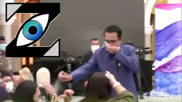 [Zap Net] Le Premier Ministre Thaïlandais désinfecte les journalistes ! (11/03/21)