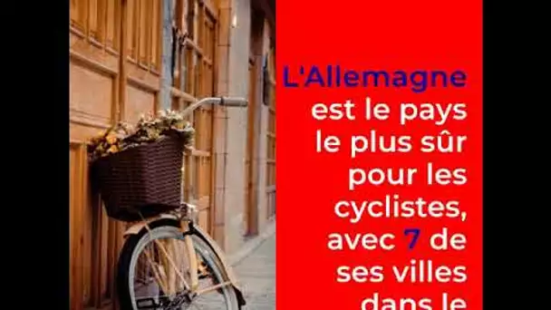 Quelles sont les villes à privilégier (ou éviter) à vélo ?
