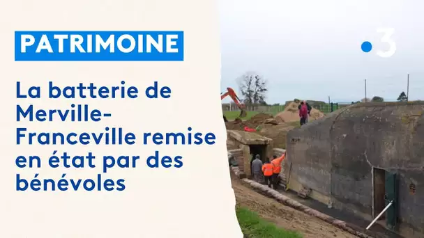 Patrimoine : La batterie allemande de Merville-Franceville remise en état par des bénévoles