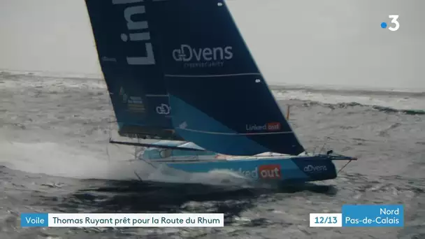 Route du Rhume : retour sur les préparatifs du skipper dunkerquois Thomas Ruyant