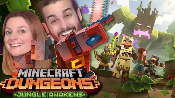 LE NOUVEAU MONDE DE LA JUNGLE ! | MINECRAFT DUNGEONS DLC JUNGLE AWAKENS CO-OP FR