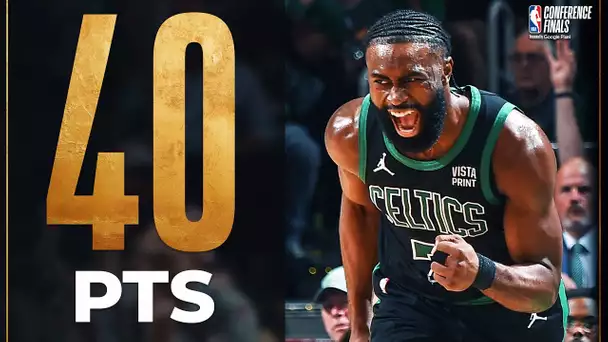 Jaylen Brown Ties His PLAYOFF CAREER-HIGH 40 Points In Game 2! 👏 | May 23, 2024