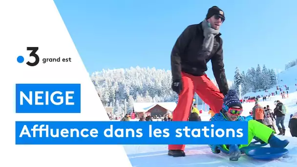 Stations de ski : la foule des grands jours dans les Vosges