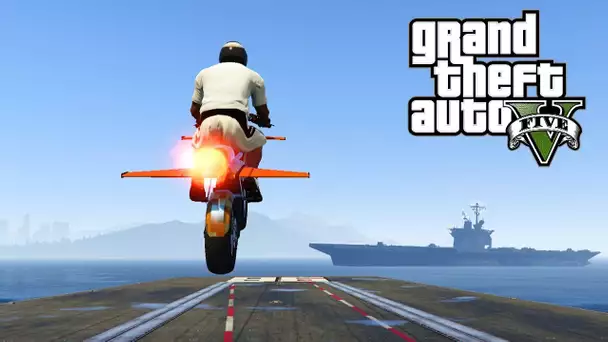 GTA 5 - Echapper à l&#039;armée en Moto volante !