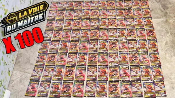 MEGA OUVERTURE DE 100 BOOSTERS POKEMON LA VOIE DU MAITRE #1 ! EPIC CARTE POKEMON FULL ART