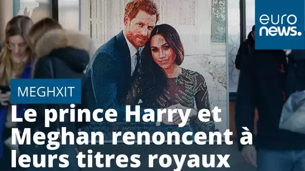 Le prince Harry et son épouse Meghan renoncent à leur titre d'altesse royale (officiel)