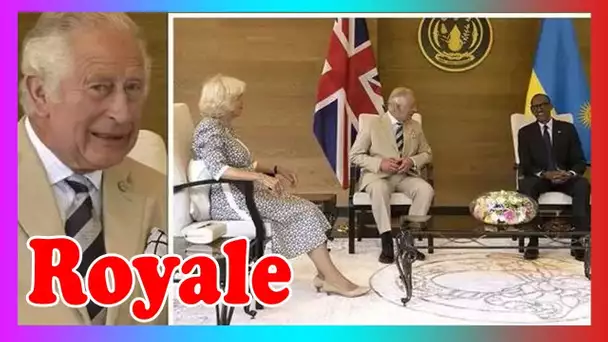 Charles et Camilla se tortillent lors d'une renc0ntre embarrassante avec le président rwandais