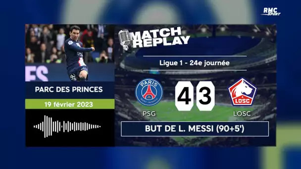 PSG 4-3 Losc : Mbappé et Messi sauvent les Parisiens (avec les commentaires RMC)