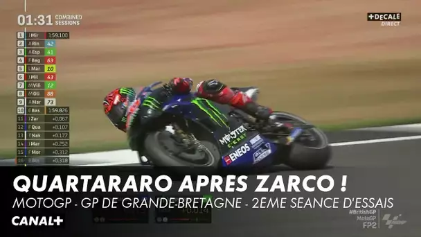 Fabio Quartararo meilleur temps de la 2ème séance d'essais - Grand Prix de Grande-Bretagne - MotoGP