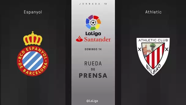 Rueda de prensa Espanyol vs Athletic