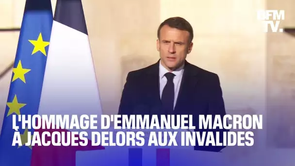 Hommage national à Jacques Delors: l'intégralité du discours d'Emmanuel Macron aux Invalides
