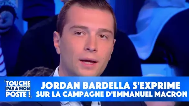 Jordan Bardella s'exprime sur la campagne d'Emmanuel Macron