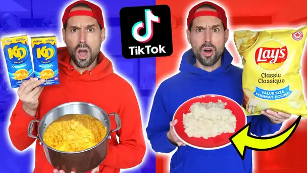 JE MANGE QUE DES RECETTES TIKTOK PENDANT 24H (c'est surprenant) - HUBY