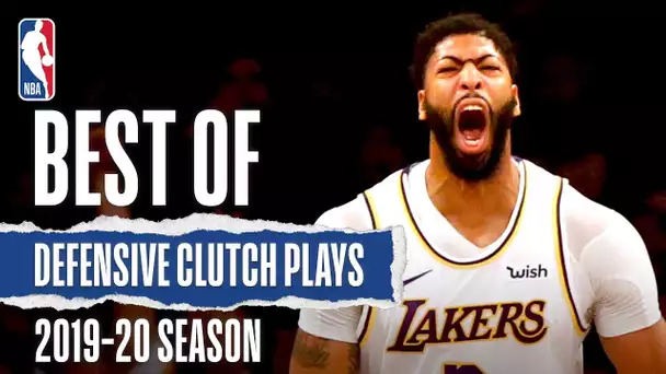 Best Of Defensive Clutch Plays | 2019-20 NBA Season