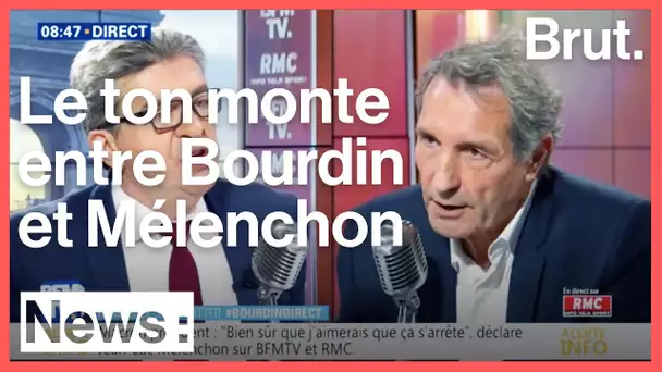 Grosse tension entre Jean-Luc Mélenchon et Jean-Jacques Bourdin