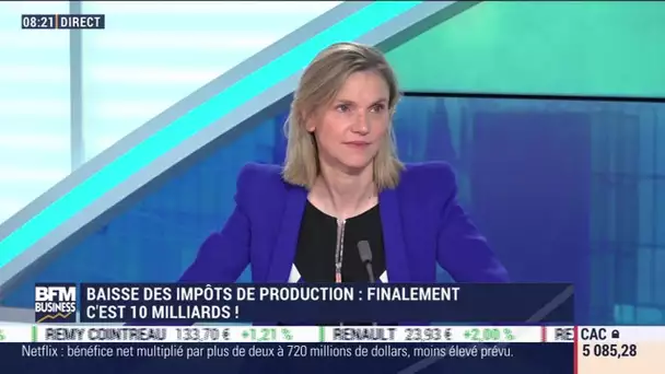 Agnès Pannier-Runacher (Ministère de l'Industrie) : Baisse des impôts de production à 10 milliards