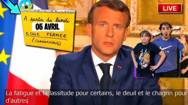 ON RÉAGIT AU DISCOURS D’EMMANUEL MACRON A 20H ! (écoles fermé, RECONFINEMENT)