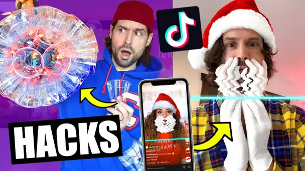 JE TESTE LES MEILLEURS LIFE HACKS TIKTOK DE NOËL - HUBY