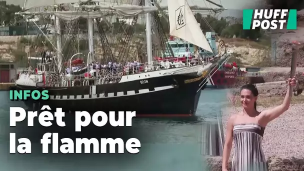 Le Belem est arrivé en Grèce pour ramener la flamme olympique en France