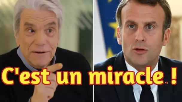 Bernard Tapie salue le "miracle" d'Emmanuel Macron