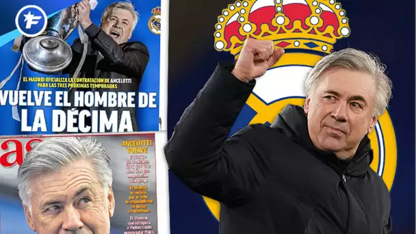 Le retour de Carlo Ancelotti sur le banc du Real Madrid fait sensation | Revue de presse