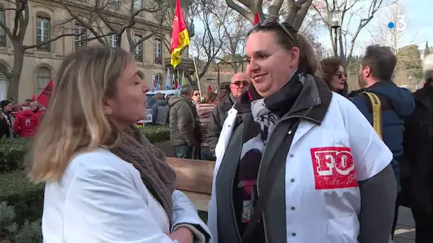 Nîmes : mobilisation contre la réforme des retraites 16 janvier 2020