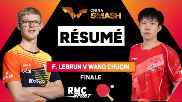 Résumé : un énorme défi pour Felix Lebrun face à Wang Chuqin en finale (WTT Smash China)