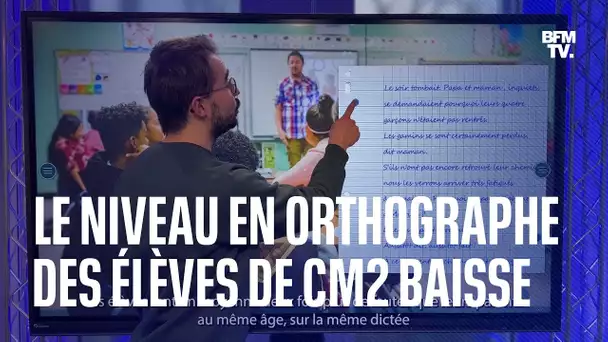 Les performances en orthographe des élèves de CM2 continuent à baisser, selon une étude