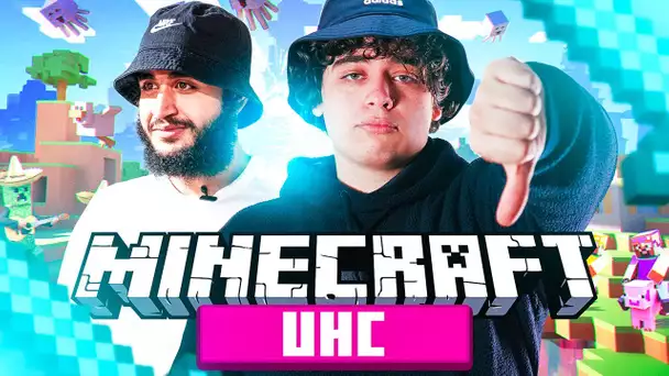 ON SE FAIT DÉCHIRER EN UHC RUN AVEC BIBI SUR MINECRAFT