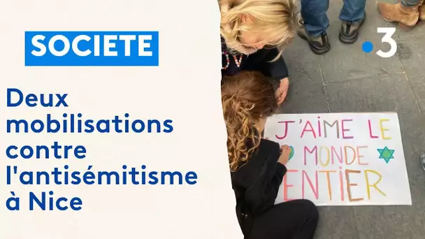 Deux rassemblements contre l'antisémitisme à Nice