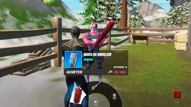 OBTENIR DU BOUCLIER AVEC UN BARIL DE BOUCLIER "RAPIDEMENT" - FORTNITE QUETE DE SAISON 1 CHAPITRE 3